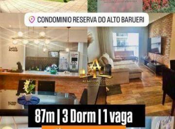 972f2c1673f69dd58686aae54e3588fbe0b98833 · Apartamento com 3 dormitórios à venda, 87 m² por R$ 890.000,00 - Reserva do Alto - Barueri/SP
