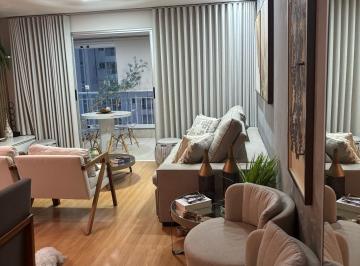 Sala de estar e jantar · Apartamento impecável no Edifício Anita Malfatti – Gleba Palhano | Sol da manhã