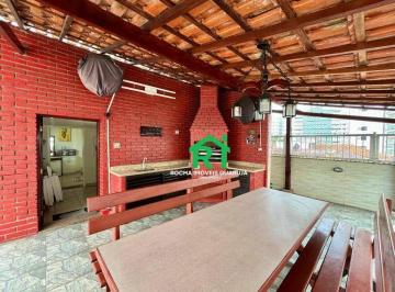 Churrasqueira · Cobertura com 3 quartos (1 suíte), 1 vaga e lazer à venda no Tombo, Guarujá