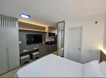 Apartamento · 25m² · 1 Quarto · Brooklyn, Studio mobiliado 25m² para locação R$3.100,00 + taxas.
