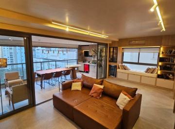 Apartamento · 140m² · 3 Quartos · 2 Vagas · Apartamento com Varanda Gourmet no Brooklin: Conforto e Lazer Completo O Brooklin, um d
