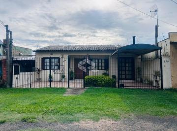 Casa · 110m² · 2 Quartos · 1 Vaga · Casa 2 dormitórios, pátio nos fundos com piscina e anexo com churrasqueira - Harmonia - Canoas