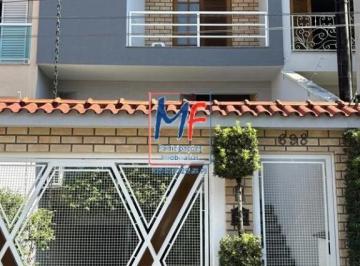 Casa · 239m² · 4 Quartos · Excelente sobrado na Vila Floresta, Santo André/SP, com 239 m² a.u., 4 dormitórios (1 suíte), sala, 