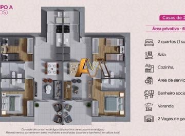 Casa · 60m² · 2 Quartos · 2 Vagas · Casa à venda no bairro GUARAJUBA - Camaçari/BA