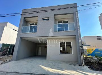 Casa · 120m² · 3 Quartos · 2 Vagas · Sobrado novo à venda em condomínio no São Braz Curitiba, 3 quartos, próximo à Av. Toaldo Túlio