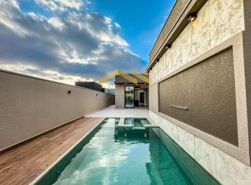 Foto 01 · Casa de Condomínio de Luxo em Indaiatuba-SP  4 suítes  3 salas  5 banheiros  4 vagas  261,15 m²  Hel