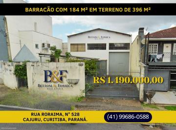 202604290819587041.png · Barracão com 184 m² em terreno de 396 m² no Cajuru