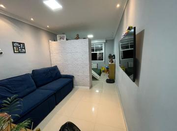 Apartamento de 1 quarto, Santos · Salaliving uma quadra da praia