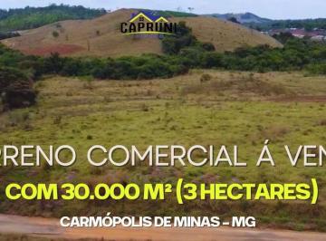 Terreno · 30000m² · Terreno Comercial Exclusivo em Carmópolis de Minas (BR-381) – Aceita Permuta