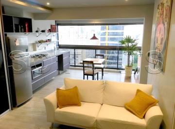 Apartamento · 55m² · 2 Quartos · 2 Vagas · Na Vila Olímpia, Flat com 02 dorms, excelente localização