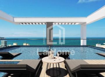 Apartamento · 38m² · 1 Quarto · 1 Vaga · Loft com 38,99m² à venda em Bombinhas - Bairro Bombas - Villa Bellagio Rooftop - Construtora J.E VAR