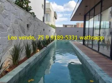 Casa de 4 quartos, Feira de Santana · Leo vende, bairro Papagaio, 4 suítes, 3 closet, piscina, goumert