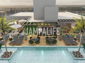 Apartamento · 25m² · 1 Quarto · 1 Vaga · Flat com 1 dormitório à venda, 25,63 m² por R$ 341.000,00 - Intermares - Cabedelo/PB