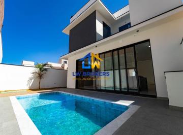 Casa · 215m² · 3 Quartos · 4 Vagas · Casa Condominio Fechado Em Jundiai, 3 Suítes, Home Office, Piscina. Nova