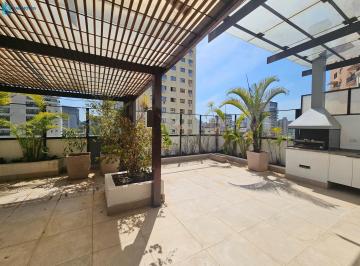 Foto 01 · Penthouse de Luxo na Vila Olímpia: 136m², 1 suíte + escritório, 2 vagas, Área Gourmet. Lazer complet