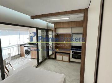 Apartamento · 35m² · 1 Quarto · 1 Vaga · Apartamento mobiliado 35 a.u - 1 suíte - Varanda - Moema - SP