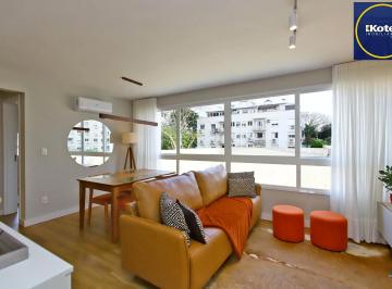 Apartamento · 54m² · 1 Quarto · 1 Vaga · Apartamento 1 dormitório, 54 metros privativos semi mobiliado, elevadores