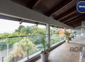 Casa · 456m² · 3 Quartos · 4 Vagas · Sobrado com vista para Rio, 3 quartos, 2 suites, pátio, piscina, vaga para 4 car