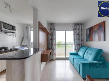 Apartamento · 45m² · 2 Quartos · 1 Vaga · Apartamento 2 dormitórios e uma vaga no bairro morro santana com sacada.