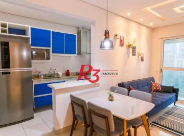 c1a76f4d0271df4aa86b34940ee147ad150d92ae · Apartamento com 1 dormitório à venda, 54 m² por R$ 735.000,00 - José Menino - Santos/SP