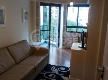 Apartamento · 45m² · 1 Quarto · 1 Vaga · Apartamento duplex para locação, 45m², com suíte, mobiliado no Itaim Bibi