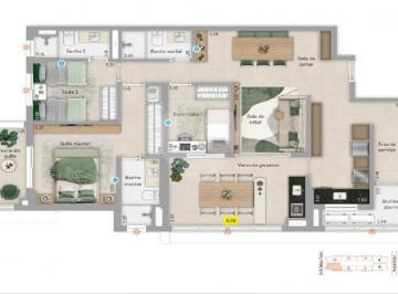Apartamento · 96m² · 3 Quartos · 2 Vagas · Apartamento com 3 quartos à venda em Ponta Da Praia - SP