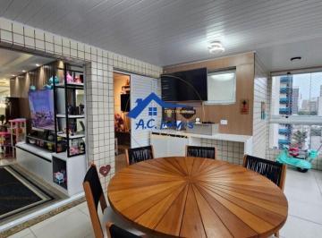 Apartamento · 154m² · 3 Quartos · 2 Vagas · Apartamento Alto Padrão na Guilhermina - Mobiliado - 200mts da praia!