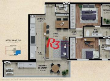 41743d90cb8063b23c0aceb8aa7facc4fa2111f8 · Apartamento à venda, 86 m² por R$ 1.290.000,00 - Pompéia - Santos/SP