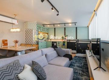 Apartamento · 65m² · 1 Quarto · 1 Vaga · Rarus Flats - Flat para locação - Edifício Be Design Vila Olimpia