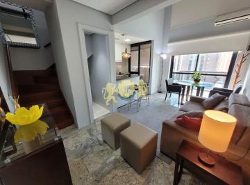 Apartamento · 55m² · 1 Quarto · 1 Vaga · Flat para locação em Moema - Edifício International Duplex