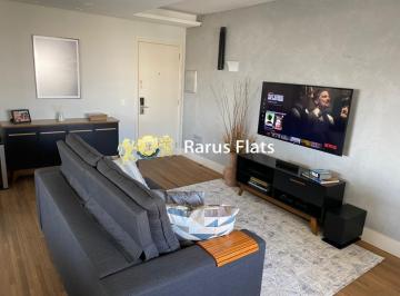 Apartamento · 70m² · 2 Quartos · 1 Vaga · Rarus Flats - Flat para locação - Edifício Brookfield Home Design
