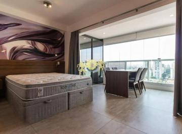 Apartamento · 33m² · 1 Quarto · 1 Vaga · Flat mobiliado para alugar no Brooklin | 33m² | 1 Dormitório | 1 Vaga de Garagem