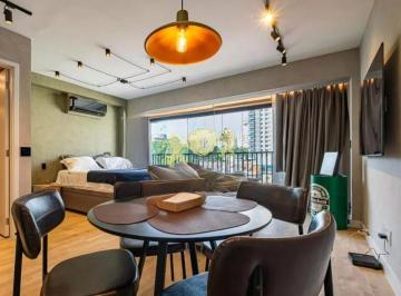 Apartamento · 33m² · 1 Quarto · 1 Vaga · Lindo e aconchegante flat para alugar em Pinheiros - Condomínio Kronos Vila Madalena