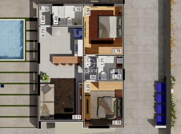 Casa · 54m² · 2 Quartos · 2 Vagas · Oportunidade a 100 metros do mar