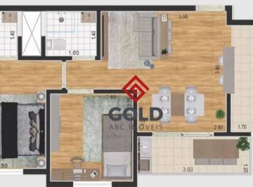 081fddf3029d9941c3205a63c11386dd2b6753d2 · Apartamento com 2 dormitórios à venda, 54 m² por R$ 490.000,00 - Vila Metalúrgica - Santo André/SP