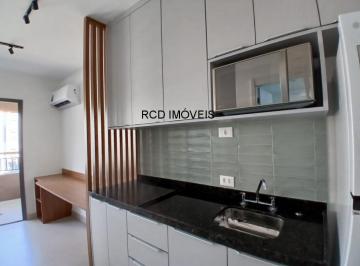 Foto 01 · Apartamento  mobiliado para locação próximo ao metrô Butantã: 1 quarto, sala com varanda