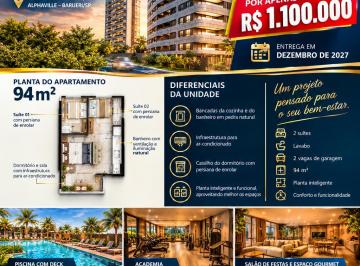 Apartamento de 2 quartos, Barueri · ACERVO APARTAMENTS | 94m² | 2 SUÍTES | 2 VAGAS | SOFISTICAÇÃO DA CONSTRUTORA DUBAI, ALPHAVILLE.