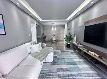 677050926202e2ced478ef645f70f19196761de0 · Apartamento MOBILIADO com 3 dormitórios à venda, 128 m² por R$ 1.000.000 - Vila Guilhermina - Praia 