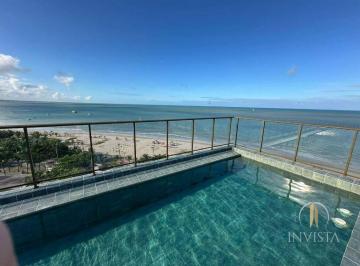 fb4e600c74c12f4b254ee8bb01d66097f5f9b5fc · FLindo Flat frente mar,  com 1 dormitório à venda, 22 m² Ponta de Matos - Cabedelo/PB