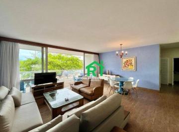 Sala · Apartamento frente mar com 4 quartos, 2 vagas à venda em Pitangueiras, Guarujá