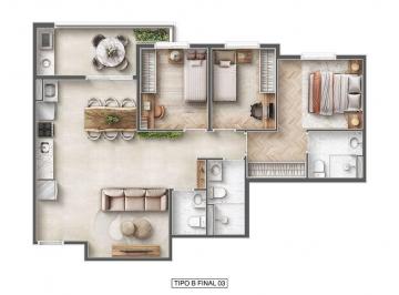 Planta 01 - 3 dorm 75,14m² · Garden em Vila Augusta Guarulhos SP