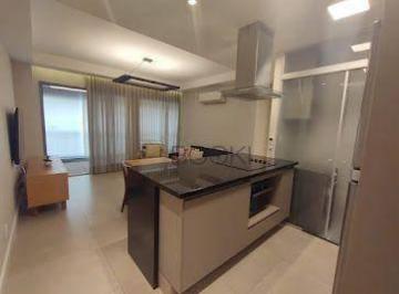 Cozinha Americana Sala · Apartamento com 1 dormitório para alugar, 61 m² por R$ 8.757/mês - Brooklin Paulista - São Paulo/SP