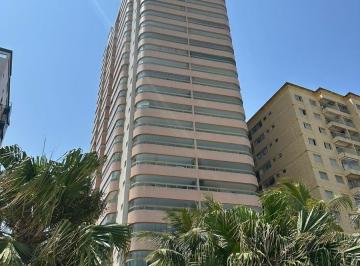 Apartamento · 136m² · 3 Quartos · 2 Vagas · Apartamento de 3 dormitórios todos suítes, em frente a praia com sacada gourmet na Aviação em Praia