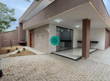 Casa · 116m² · 3 Quartos · 3 Vagas · Casa Linear Moderna no Lundcea em Lagoa Santa com Área Gourmet e Fachada Contemporânea