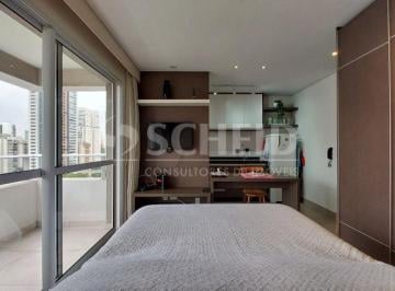 Apartamento · 37m² · 1 Quarto · 1 Vaga · Apartamento de 1 quarto ao lado da estação Campo Belo do Metrô, totalmente mobiliado, com ar-condici