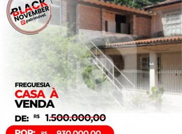 Casa · 1200m² · 4 Quartos · 3 Vagas · EXCELENTE CASA NA FREGUESIA / JPA COM AMPLA ÁREA VERDE, PISCINA E CHURRASQUEIRA