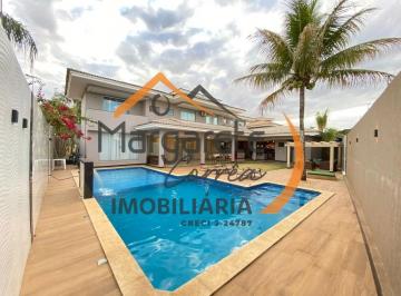 Casa de 4 quartos, Sobradinho · Aluga excelente casa no Condomínio Recanto Real/4 suítes/Piscina aquecida
