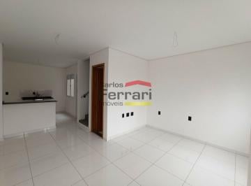 Casa · 63m² · 2 Quartos · 1 Vaga · Sobrado Novo em Condomínio Fechado para Locação - 2 Suítes, Garagem e Salão de F