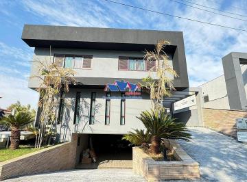 Casa · 624m² · 4 Quartos · 4 Vagas · Alphaville Residencial Zero - Fachada moderna - 624 m2