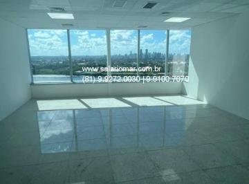 Foto 01 · Sala Comercial para Locação no Pina - Recife-PE  1 Sala, 1 Banheiro, 2 Vagas  54 m²  Rio Mar Trade C